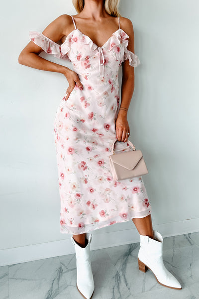 Undoubtedly Charming Floral Maxi Dress (Pink) - NanaMacs