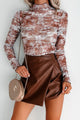 Stardust Wanderer Lace Long Sleeve Top (Brown/Multi) - NanaMacs