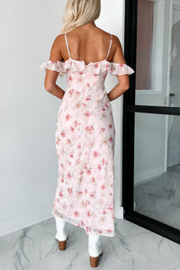 Undoubtedly Charming Floral Maxi Dress (Pink) - NanaMacs