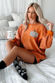 All Things Fall Double-Sided Corded Graphic Crewneck (Burnout Orange) - Print On Demand - NanaMacs