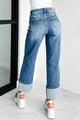 Lovett Special A High Rise Dad Jeans With Cuff (Medium) - NanaMacs