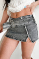 Some Enchanted Evening Denim Mini Skirt (Acid Black)