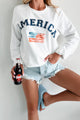 My Fellow American Graphic Sweatshirt (White) - NanaMacs