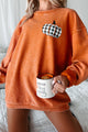 All Things Fall Double-Sided Corded Graphic Crewneck (Burnout Orange) - Print On Demand - NanaMacs