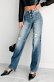 Peter Judy Blue High Rise Distressed Dad Jeans (Medium) - NanaMacs