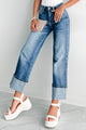 Lovett Special A High Rise Dad Jeans With Cuff (Medium) - NanaMacs