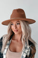 Choosing Joy Chain Strap Fedora Hat (Dark Tan) - NanaMacs