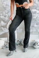 Gable High Rise Tummy Control Judy Blue Bootcut Jeans (Black) - NanaMacs