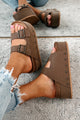 Free Spirited Soul Platform Sandals (Tan Nubuck) - NanaMacs