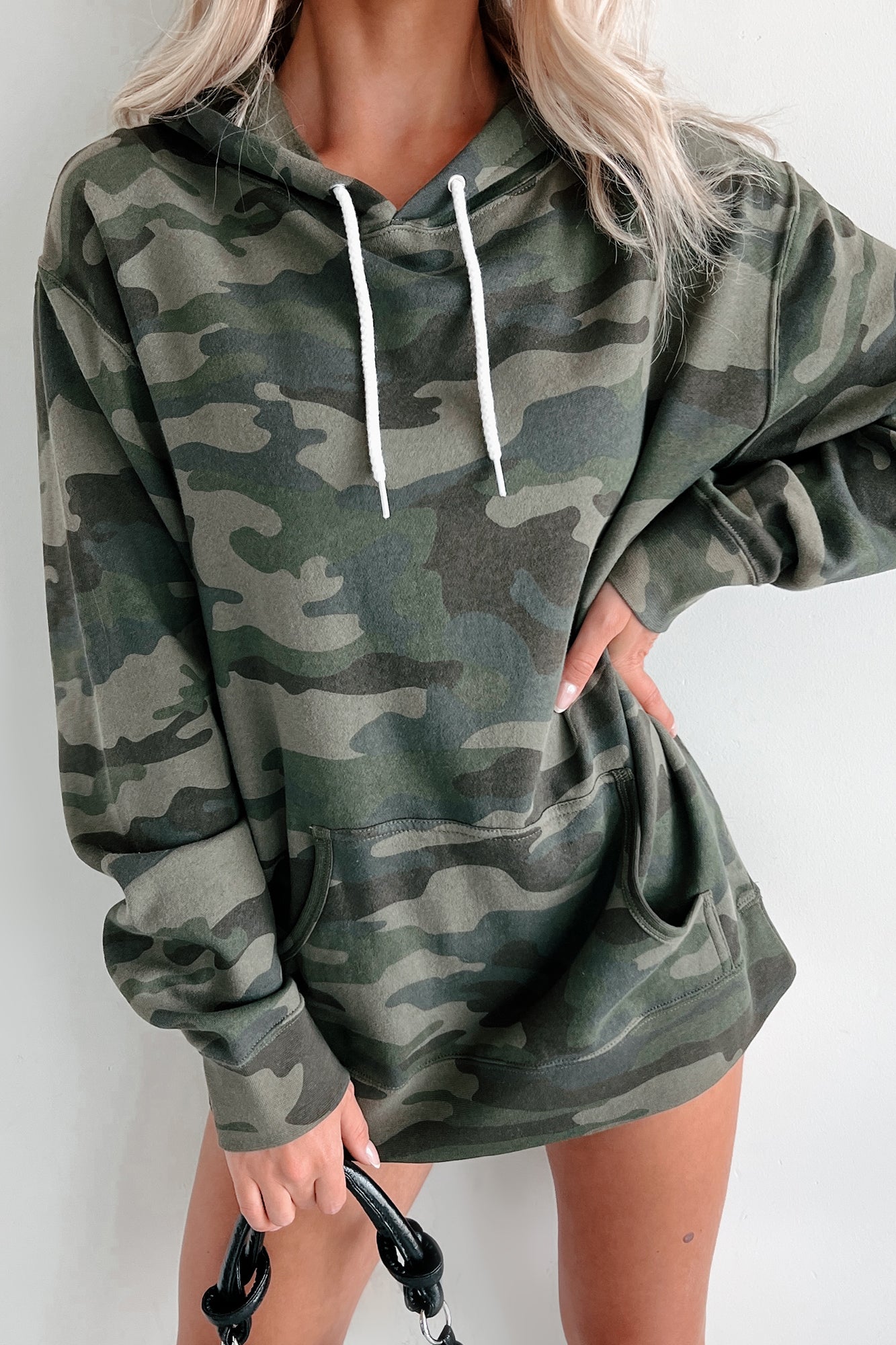 Lightweight Camo Print Hoodie (Forest Camo) - NanaMacs