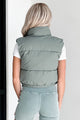 Cooling Off Puffer Vest (Grey Olive) - NanaMacs