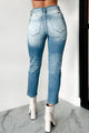 Andreas High Rise Distressed Kancan Mom Jeans (Light) - NanaMacs