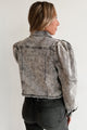 Knoxville Acid Washed Denim Jacket (Charcoal) - NanaMacs