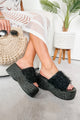 Addressing The Rumors Flurry Platform Sandal (Black) - NanaMacs