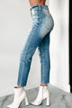 Andreas High Rise Distressed Kancan Mom Jeans (Light)