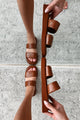 Hey Amigo Double Strap Platform Sandals (Chestnut) - NanaMacs