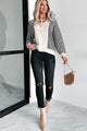 Cappuccino Cutie Colorblock Stripe Sweater (Oatmeal) - NanaMacs