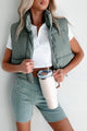 Cooling Off Puffer Vest (Grey Olive) - NanaMacs