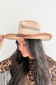 Summer On Repeat Beaded Strap Cowboy Hat (Tan)