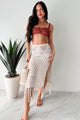 Wave Of Relief Crochet Tassel Maxi Skirt (Beige) - NanaMacs