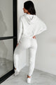 Cool As A Cucumber Hoodie & Sweatpants Set (Ivory Marl) - NanaMacs