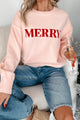 True Merriment "Merry" Sweater (Blush/Red)