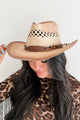 Summer On Repeat Beaded Strap Cowboy Hat (Tan)