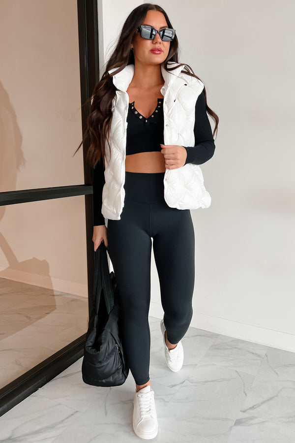 In Good Company High Waisted Leggings (Black) - NanaMacs