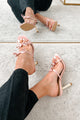 All The Frills Bow Strap Heels (Pink) - NanaMacs