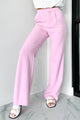 Pressure's On Straight Leg Dress Pants (Pink) - NanaMacs