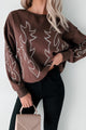 Rodeo Bandit Western Stitch Sweatshirt (Brown) - NanaMacs