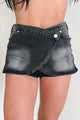 Stormy Horizons Demin Wrap Skort (Black)