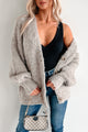 Keeping You For Myself Fuzzy Sweater Cardigan (Mocha) - NanaMacs