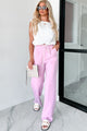 Pressure's On Straight Leg Dress Pants (Pink) - NanaMacs