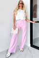 Pressure's On Straight Leg Dress Pants (Pink) - NanaMacs