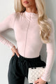 What We Could've Been Mock Neck Long Sleeve Top (Blush) - NanaMacs