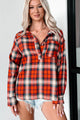 Blanchard Oversized Plaid Pullover Shirt (Red) - NanaMacs