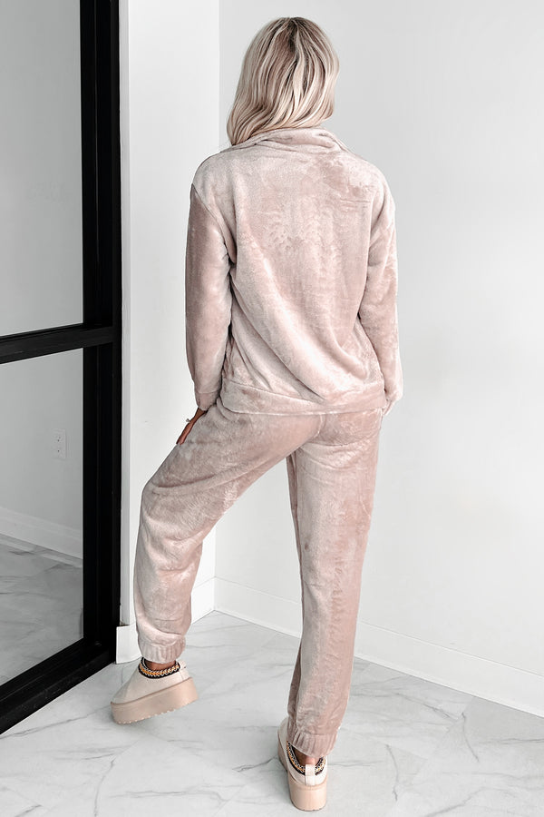 Exquisitely Cozy Fleece Lounge Set (Nude) - NanaMacs