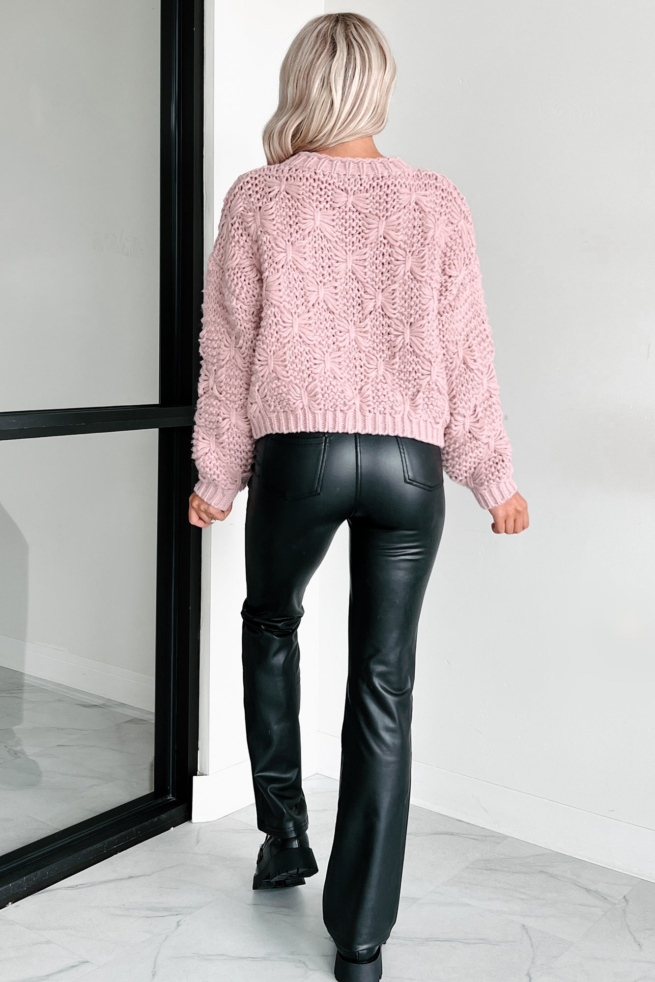 Simply Precious Chunky Knit Sweater (Rose Dust)