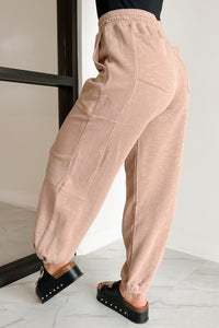 Back To The Basics Drawstring Sweatpants (Taupe)