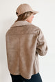 Rule Breaker Fur Suede Jacket (Taupe)