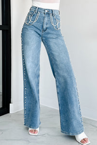 Bringing The Style Embellished Jean (Medium Stone) - NanaMacs