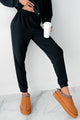 Cool As A Cucumber Hoodie & Sweatpants Set (Black) - NanaMacs