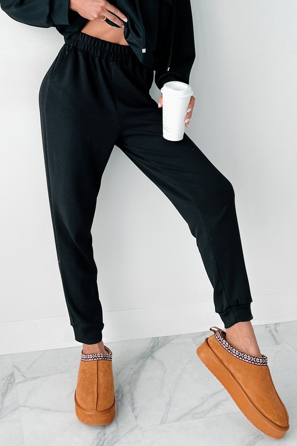 Cool As A Cucumber Hoodie & Sweatpants Set (Black) - NanaMacs