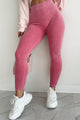 No Rush Washed Seamless Leggings (Aurora Pink)