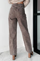 Whitley High Rise Wide Leg Jeans (Washed Brown) - NanaMacs