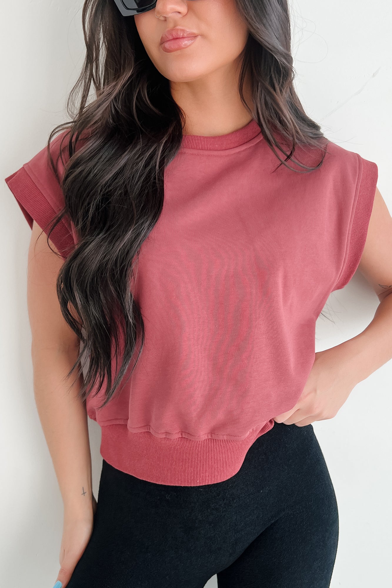 Disconnect To Reconnect Muscle Top (Mulberry) - NanaMacs