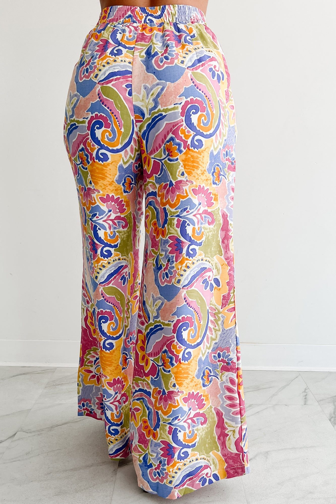 Colorful Imagination Printed Wide Leg Pants (Multi) · NanaMacs