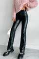 Thrills & Chills Faux Leather Pants (Black) - NanaMacs