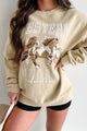 "Western Glory" Graphic Sweatshirt (Golden Flax) - NanaMacs